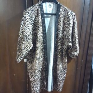 Leopard Print Kimono Cardigan